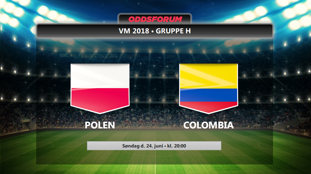 Polen - Colombia odds: Se startopstillinger og livestream på VM 2018 opgøret her
