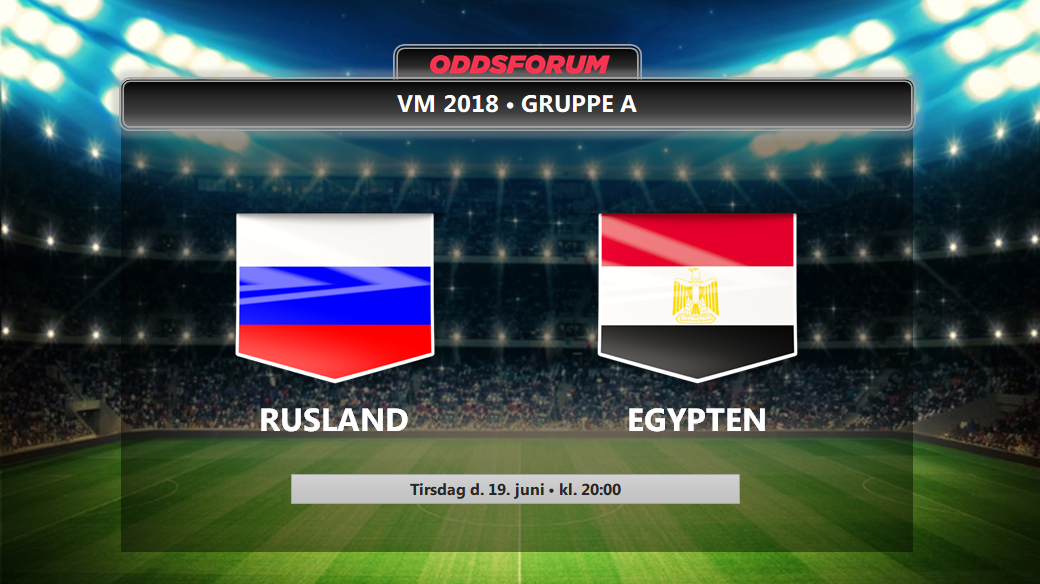 Rusland - Egypten odds: Salah med i startopstillingen