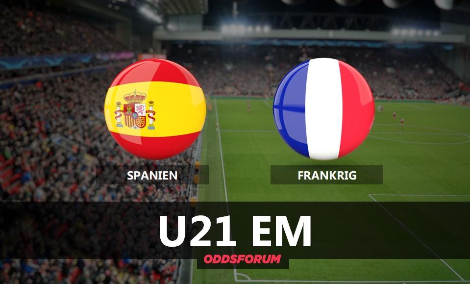 Spanien - Frankrig odds: Spilforslag til U21 EM semifinalen