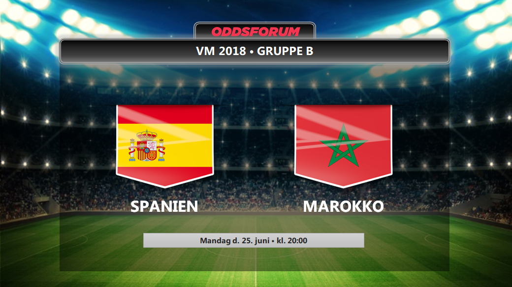 Spanien - Marokko odds: Se startopstillinger og live stream VM 2018 kampen på nettet