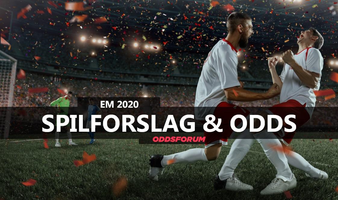 Spilforslag og odds til EM 2020 i fodbold