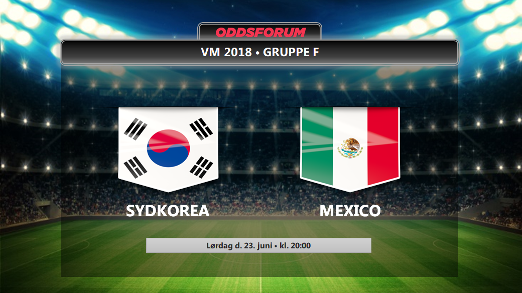 Sydkorea - Mexico odds: Se startopstillinger og live stream VM 2018 kampen her