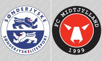 SønderjyskE vs FC Midtjylland logo