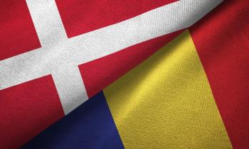 Danmark vs Rumænien flag