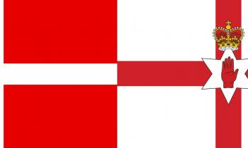 Danmark vs Nordirland flag