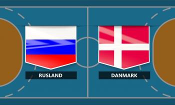 Rusland - Danmark ved EM i Herrehåndbold 2020