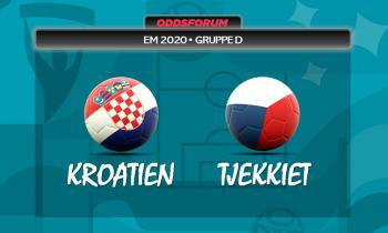 Kroatien vs Tjekkiet ved EM 2020 i fodbold