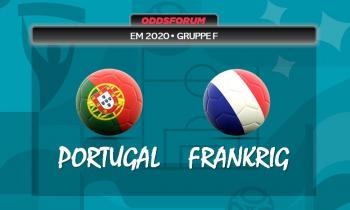 Portugal vs Frankrig ved EM 2020 i fodbold