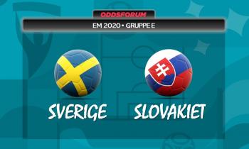 Sverige vs Slovakiet ved EM 2020 i fodbold