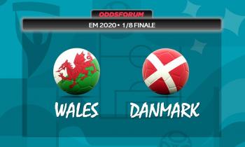 Wales vs Danmark 1/8-finale ved EM 2020 i fodbold