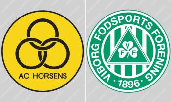 AC Horsens vs Viborg FF logoer