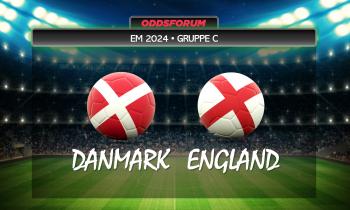 EM 2024 i fodbold. Danmark mod England