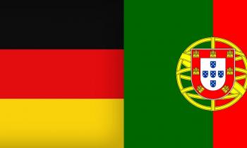 Tyskland vs Portugal flag