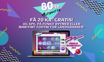20 kroner gratis på 80er automaten på Danske Spil casino