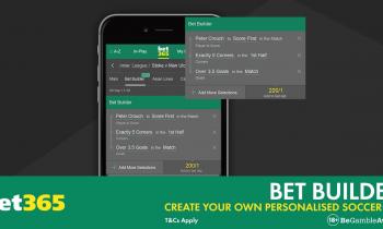 Bet Builder: Spil flere odds fra samme kamp på kuponen
