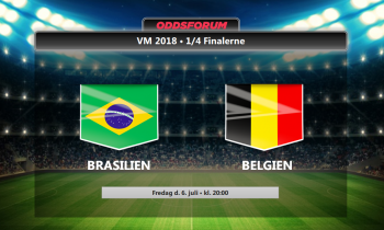 Brasilien - Belgien odds: Se optakt med startopstillinger og live stream VM 2018 kvartfinalen