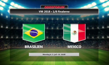 Brasilien - Mexico i VM 1/8 finalen: Se odds startopstillinger og live stream kampen på nettet