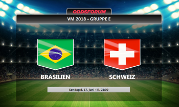 Brasilien - Schweiz odds: Se startopstillinger, oddsforslag og live stream VM 2018 kampen
