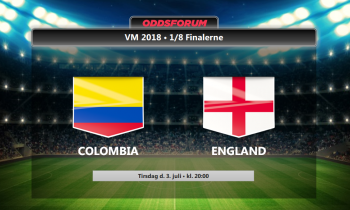 Colombia - England i VM 2018 1/8 finale: Se odds, startopstillinger og livestream