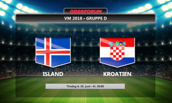 Island - Kroatien VM 2018 : Se de bedste odds, læs optakt og spilforslag samt live stream