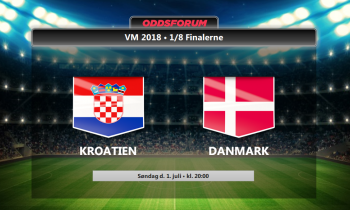 Kroatien - Danmark: Se odds, startopstillinger og livestream VM 1/8-finalen