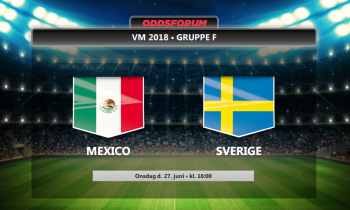 Mexico - Sverige odds: Se de officielle startopstillinger