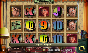 30 Kr. Gratis på Olsen Banden Spilleautomat