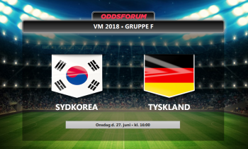 Sydkorea - Tyskland odds: Se de officielle startopstillinger og livestream