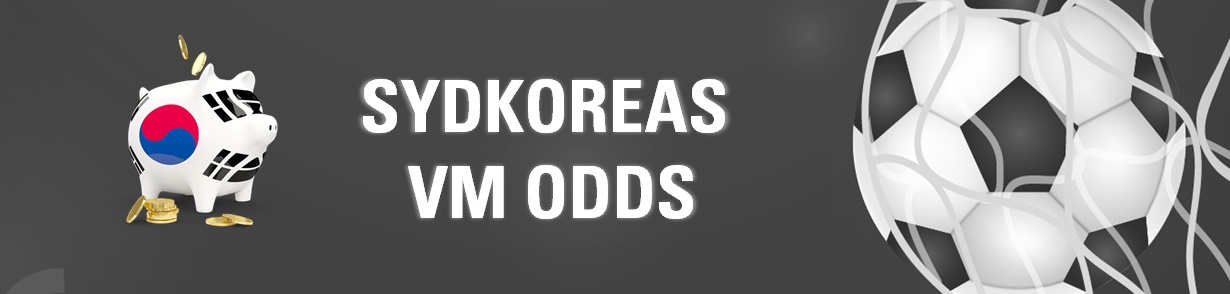 Sydkoreas odds ved VM 2022 i fodbold